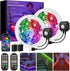 Motion Sensor Under Bed Lights,2x13.12Ft RGB Color LED Strip Lights with Constant