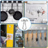 Magnetic Hooks Heavy Duty 150Lbs, 4 Pack Super Strong with Swivel Carabiner for Hanging
