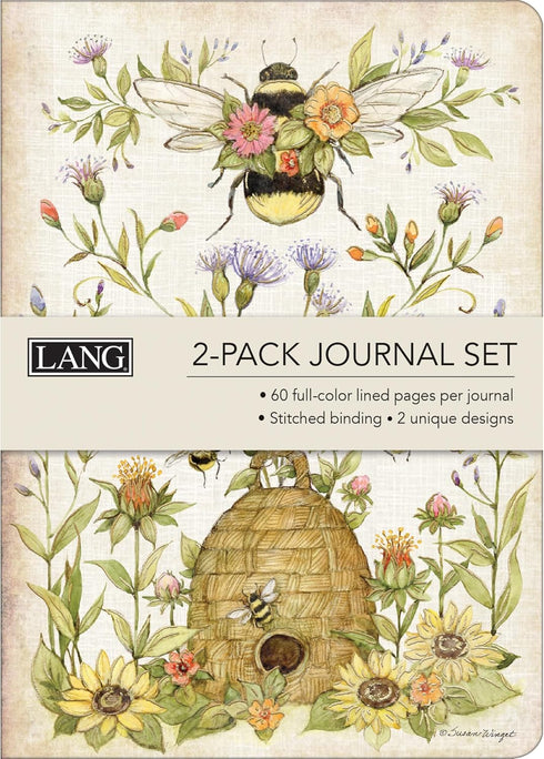 LANG Spring Bees Two Pack Journals, 1342006