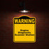 15 18 inches Engine Diagnostic Scanner Station Warning Yellow Black Aluminum Composite Sign x