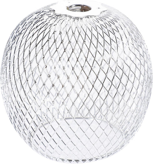 Set 2 2.75 2.75 3.93 Inch Cabilock Metal Lamp Shade of Open Design Silver Lampshades for Table and Floor Lamps Easy