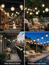 25FT G40 27 Bulbs,Outdoor Frosted Christmas Lights,Globe Christmas Lights with Frosted White String Lights for Outside
