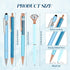Sabary 8 Pcs Ballpoint Pens with Pen Holder, Metal Crystal Diamond Pen Glitter, Fancy Pens for Women Girls Office Gifts
