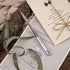 AUEAR Silver Metal Letter Opener Hand Envelope Slitter for Home Office Supplies