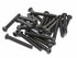 iexcell 25 Pcs 1/4-20 x 2" Alloy Steel 10.9 Grade Hex Socket Button Head Cap Screws Bolts Kit, Black Oxide Finish