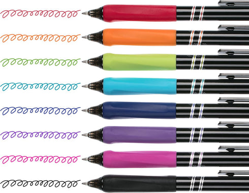 Mr. Pen- Retractable Gel Pens, 8 Pack, Fast Dry, Colorful Ink Fine Point 0.7mm, Cute Aesthetic Pens for Journaling