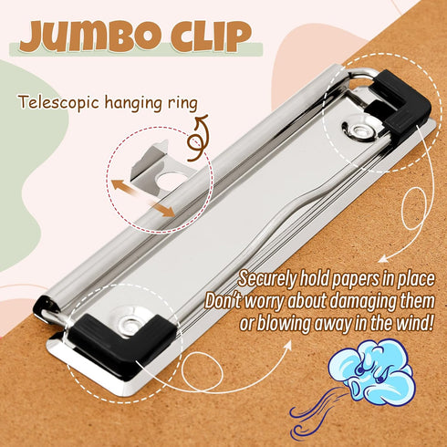 Tenceur 4 Pcs 11x17 Clipboard, Tough Extra Large Horizontal Clipboard for Office, Home, Teachers Supplies