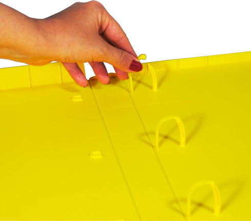 UniKeep SDS Binder, 1.5'' Capacity, 3 Poly Rings, Fully Enclosed