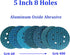 5 Inch 8 Hole Diamond Shape Sanding Discs, 240 Grit, 50 Pcs Hook and Loop for Orbital Sanders, Woodworking
