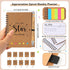 Tellingyou 20 Set Employee Appreciation Thank You Gifts, Inspirational Spiral Notebook, Motivational Bamboo Pen for Team