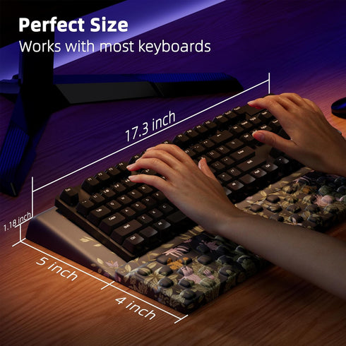 Ergonomic Keyboard Riser with Wrist Support Pad for Office and Home Use