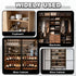 100 Closet PATIKIL Plastic Corner Braces, Pcs Black L-Brackets Furniture Angle Code Bracket with Screws for Wood Shelf