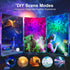 6 37 Smart Galaxy Star Projector Night Light - APP Voice Control, Bluetooth Speaker, Rotatable Nebula Lamp with HD