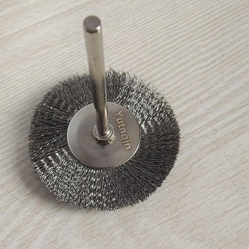 Yutnqin 69Pcs Set 3mm Abrasive Wheel Buffing Polishing Wheel Wire Brushes for Rotary Tool Accessories,Shank Mini Brush