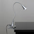 LD2015-SLV 1W Simple Designs LED Gooseneck Clip Light Desk Lamp