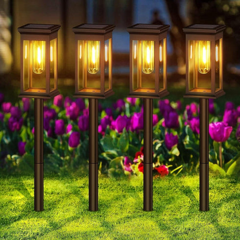 YONGJIA Outdoor Solar Bulb Replacement, LED Filament Garden Light, Warm White, Replacement Bulb for Garden