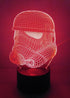 Stormtrooper 3D Night Light, LED Illusion Lamp with 7 Color Changing Lights, Acrylic Flat Base & USB Charger for Home