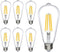 Bioluz LED 92 CRI Dimmable Edison Light Bulbs, 800 Lumen Warm White 2700K, 60W Replacement, 6-Pack