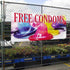 Fastasticdeals 4 Grommets 24x36Inches Vinyl Banner Multiple Sizes Free Condoms Outdoor Advertising Printing Health Care