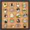 BENECREAT Square Cork Board Bulletin Display Board, Wall Mounted for Home & Office Decor
