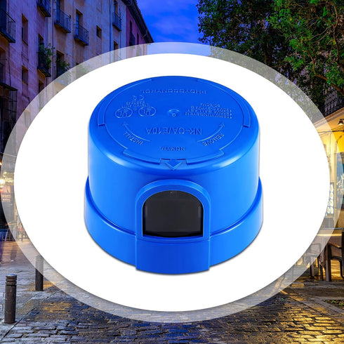 3pcs 120v 277v Flutesan Photocell Twist Lock Photocell Sensor Auto On/Off Switch Blue Light Switch Lock Dusk to Dawn
