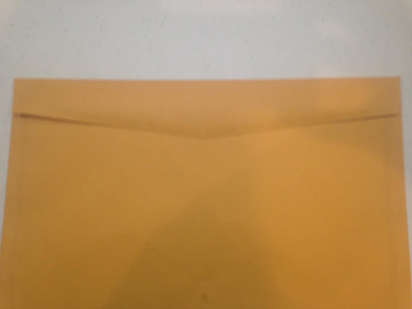 LUXPaper Booklet Envelopes, 10" x 15", Brown Kraft, 28lb. Text, 50 Qty