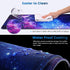 Gaming Mouse Pad, Large XL 31.5x11.8in Extended Desk Pad for Laptop with Stitched Edges, Waterproof - Galaxy