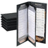 6 Pack 4 View Menu Holder Menu Covers 4.25" x 11" |