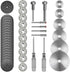 Cutting Wheel Set Compatible with Plastic - 36pcs for Rotary Tool, HSS Circular Saw Blades 6pcs, Resin Cutting Discs