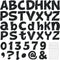Colarr 216 Pcs Glitter Bulletin Board Letters, Black 4 Inch Alphabet, Numbers, Punctuation Cutouts with Adhesive Dots