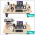 Clamp-on Desk Pegboard, Steel Desktop Organizer, Magnetic Metal Peg Board for Gaming & Office, No-Drill, White