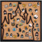 BENECREAT Square Castle Cork Board, 11.8x11.8inch Wall Mounted Bulletin Display Board with Black Frame for Brooch Pin