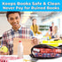 Book Sox Stretchable Book Cover, Donuts, Fits Most Hardcover Textbooks up to 9x11, Washable & Reusable