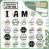 Frienda Eucalyptus Affirmation Station Bulletin Board Set - Motivational Posters for Classroom, Home, Teacher Wall