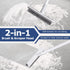 IVYROLL Grout Brush with Long Handle, Floor Cleaning Scrubber with Stiff Bristles for Tile Line, Shower, Crevice
