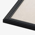 Navaris Framed Linen Bulletin Board - 17 x 23 inches Fabric Jewelry Organizer Pinboard for Wall Memory Memo
