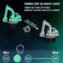 Ammonite 3D Excavator Lamp for Kids, LED Optical Illusion Night Light with Remote Control and Timing Function as