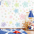 Kuloral 187PCS Flower Bubbles Wall Decals Under The Sea Birthday Party Decorations Ocean Wall Stickers Wall Decor