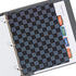 U Brands 1" Poly Performance Binder with 5 Tab Dividers and Labels, Silver Metal O-Rings, Checkered Print
