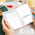 Clever Fox Food Journal Pocket, Daily Food Diary and Meal Planner to Track Calories & Nutrients, 4x5.5” (Rose Gold)