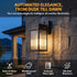 Dusk to Dawn Outdoor Lighting, Waterproof Outdoor Porch Light with Tempered Glass, Outdoor Light Fixture for House