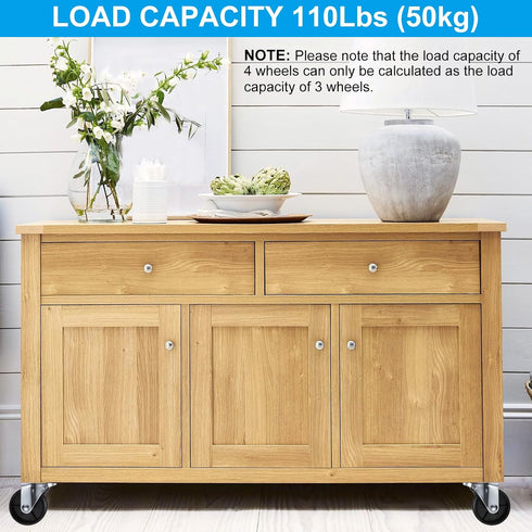 1.5 Inch 8 Pack 110lb/50kg PATIKIL Threaded Swivel Casters, Wire Shelf Caster Wheels Stem Wheels Wire Shelving Load