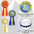 Premium Award Ribbons Blue,Red,White - 1st, 2nd, 3rd Place - 1 Set (3 Ribbons) - First Second Third Place Winner Ribbons by Cube Casa