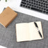 EUSOAR Blank Memo Scratch Pads, 24 Pack, A6 3.9" x 5.5", 60 Pages, Softcover Kraft Notebook, Unlined Travel Journal Set