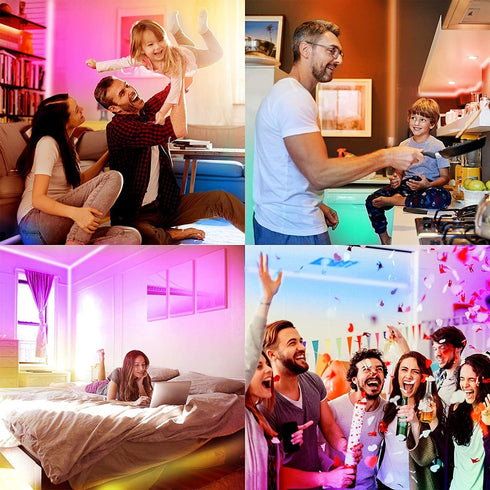 150 DAYBETTER Smart WiFi Led Lights for Bedroom ft, Tuya App Controlled Led Strip Lights, Compatible with Alexa