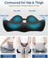Tailbone Feagar Seat Cushion - Office Chair Cushion for Hip, Sciatica & Pain Relief - Memory Foam Pressure Relief Seat