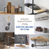1/2 Inch Black Nipple Pipe, Ideal for Building Industrial Furniture and Shelves, Purchase the Length You Need