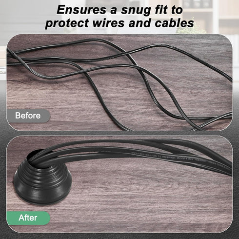 M METERXITY 4-Pack Grommets 120mm Grommets Grommet Rubber for Wiring Flexible Drill Hole Cable Cord Firewall Hole Plug