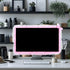 32"-38" Lovely Cute Computer Monitor Cover with Lovely Cute Elastic Pen Pocket Bow-knot TV LCD Screen Monitor