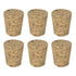 MECCANIXITY Tapered Cork, 27x21x31mm Wooden Leakproof Soft Cork Stoppers for Wine Bottle Crafts, Pack of 6